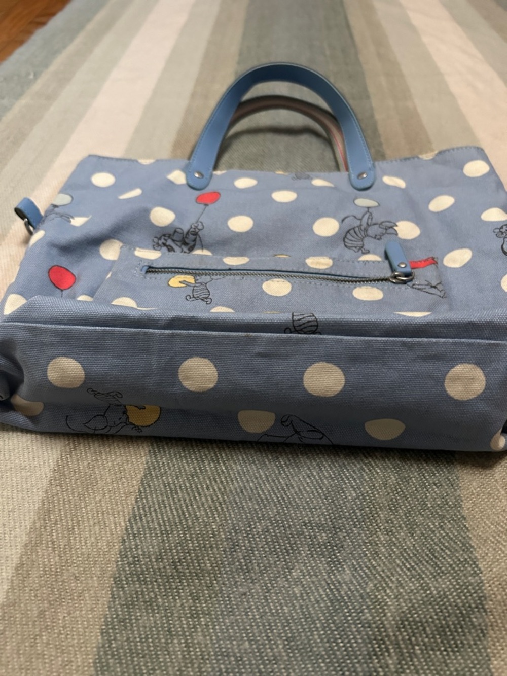 Disney X Cath Kidston Reversible Floral Winnie the Pooh Canvas Bag - Picture 9 of 9